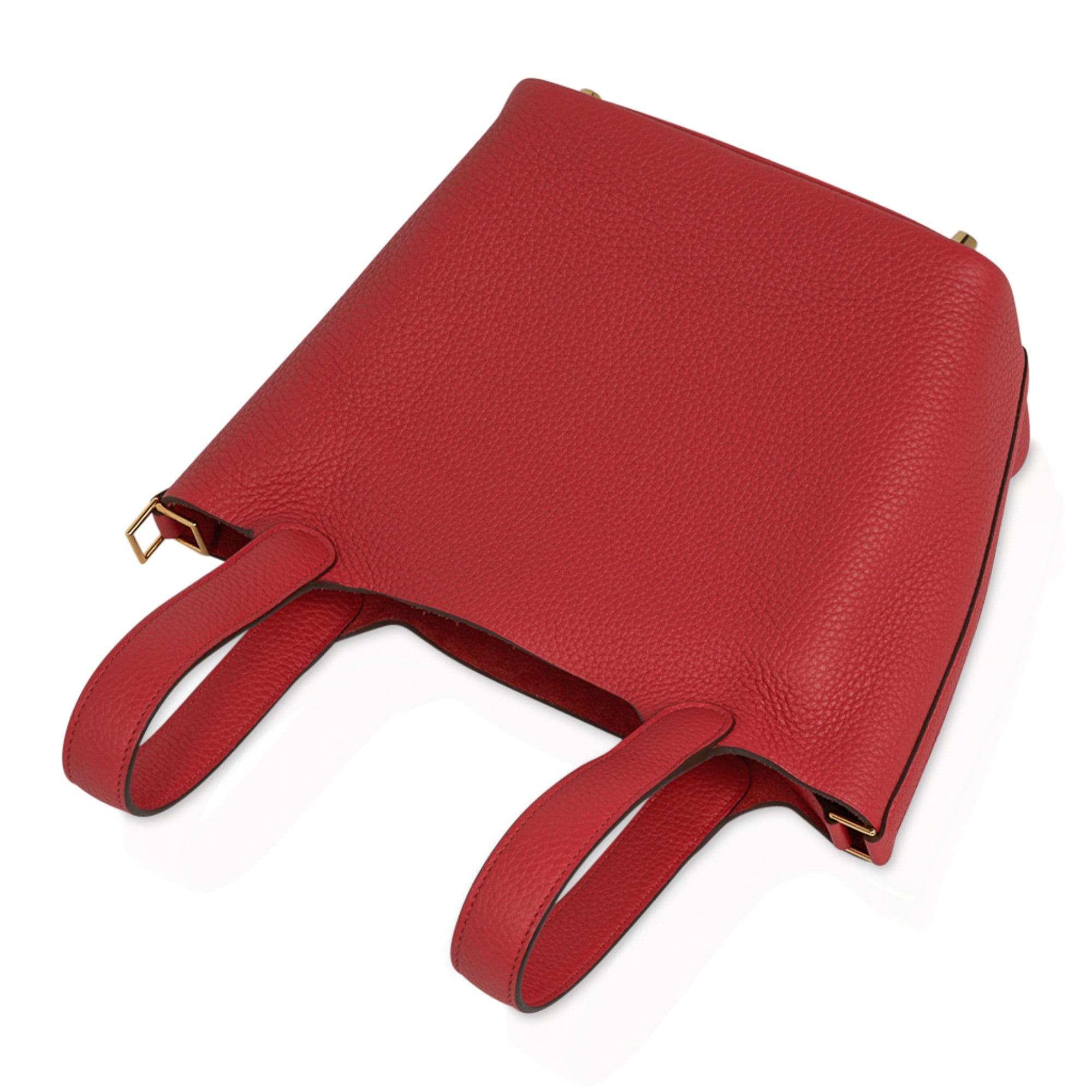 Hermes Picotin Lock 18 Bag Rouge Tomate Tote Clemence Gold Hardware