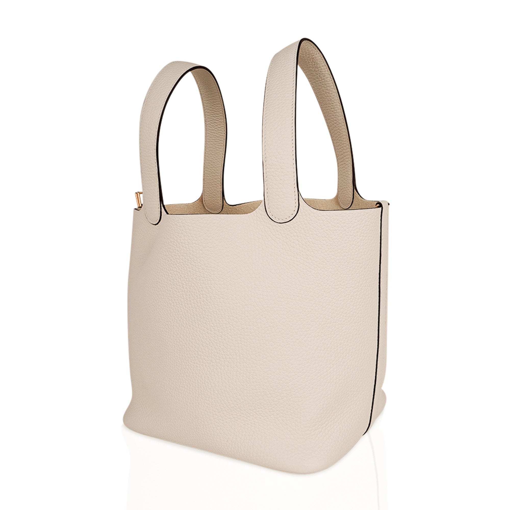 Hermes Picotin Lock 22 Bag MM Nata Clemence Gold Hardware