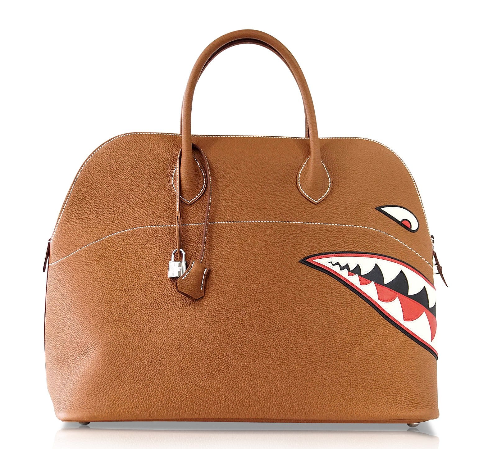 Hermes Bolide 40 Bag Men’s Runway Unisex Very Rare Limited Edition Monster Shark Bolide