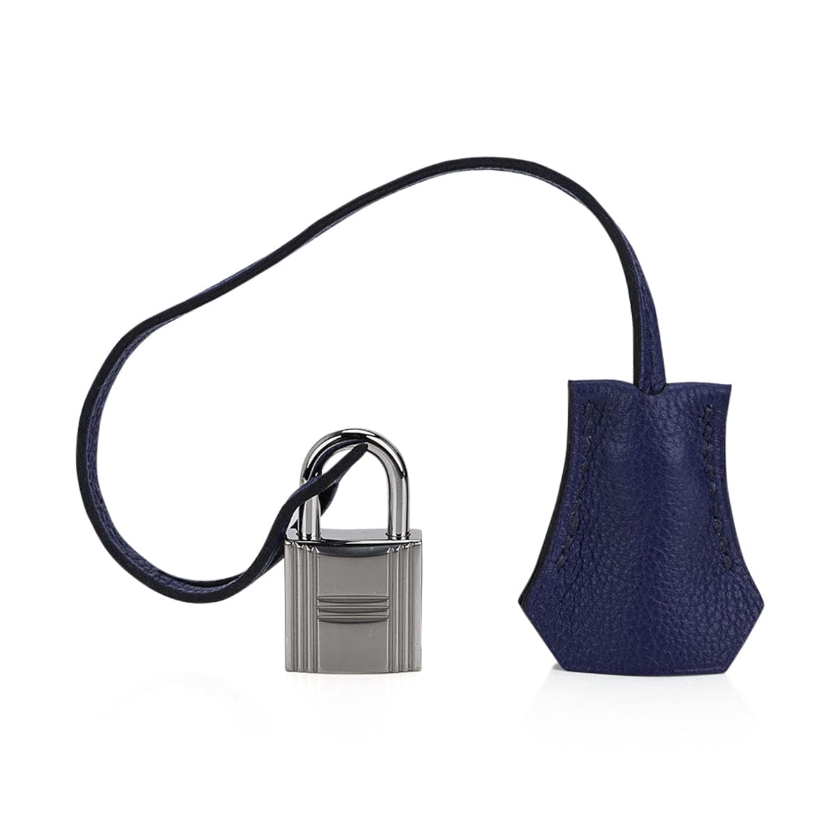 Hermes Bolide 1923 30 Bleu Saphir Novillo Leather Palladium Hardware