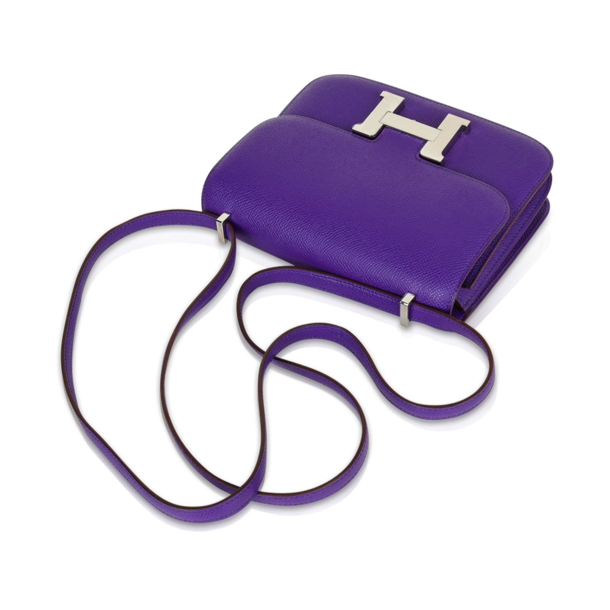 Hermes Constance 18 Mini Very Rare Crocus Purple Epsom Palladium