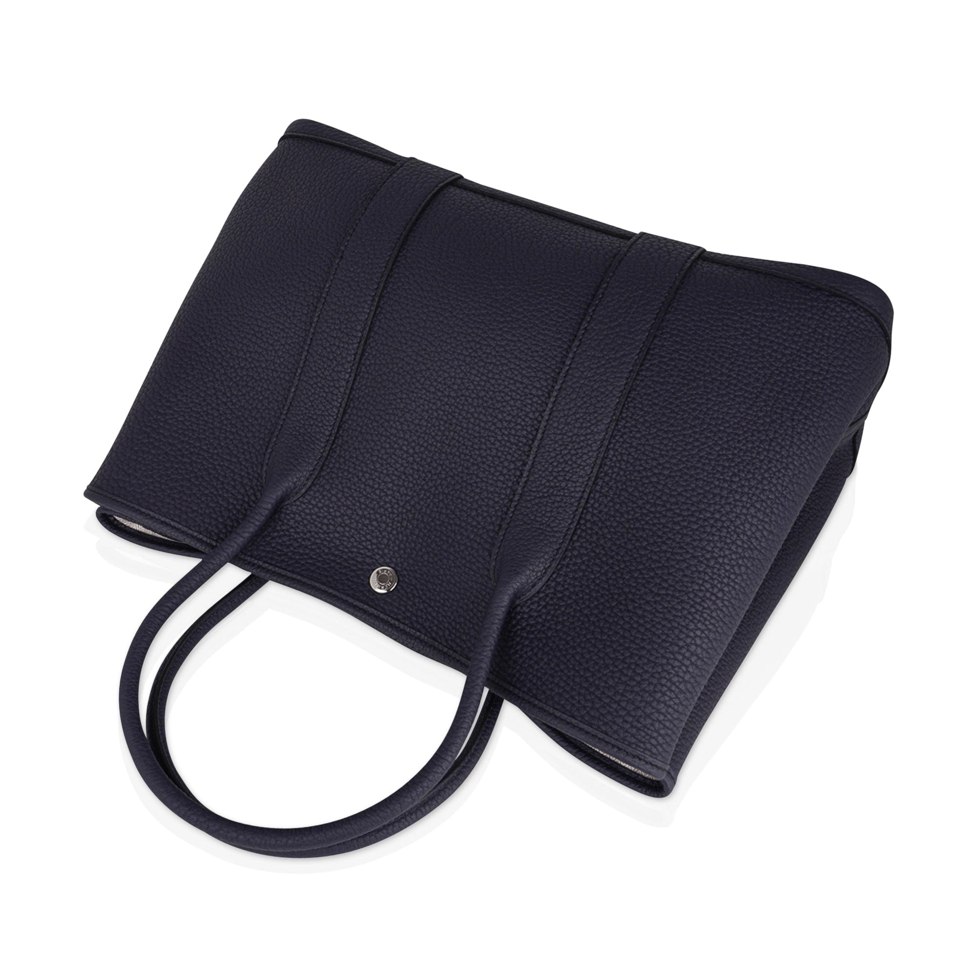 Hermes Bag Garden Party 36 Bag Bleu Indigo Negonda Leather Palladium New w/Box