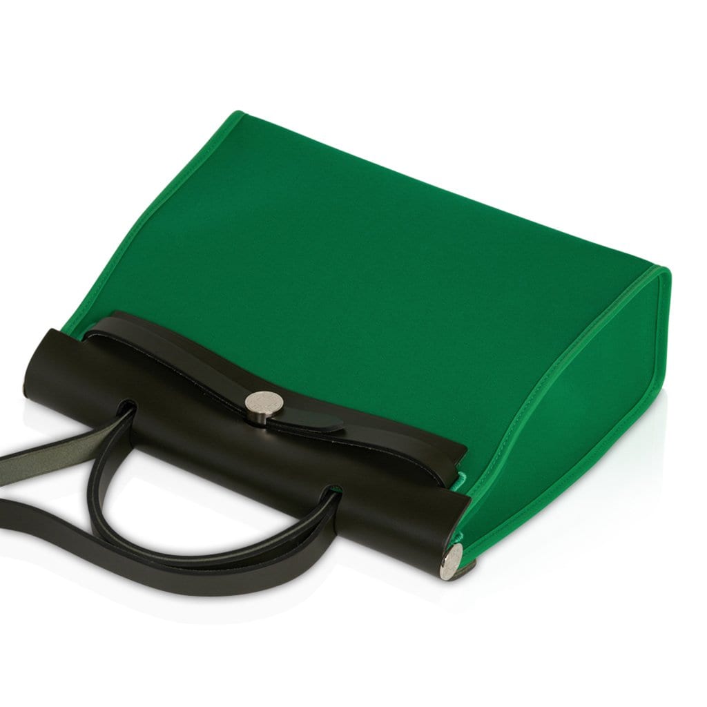 Hermes Herbag Zip Bamboo PM 31 Toile / Vache Hunter Leather New w/Box