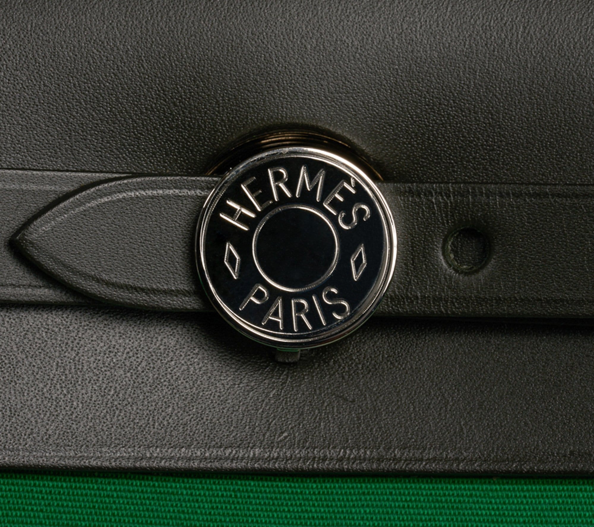 Hermes Herbag Zip Bamboo PM 31 Toile / Vache Hunter Leather New w/Box