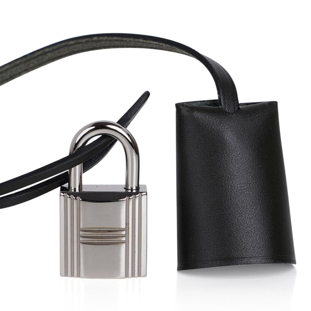 Hermes Herbag Zip Toile Officier PM 31 Vert Olive/Khaki Vache Hunter Leather