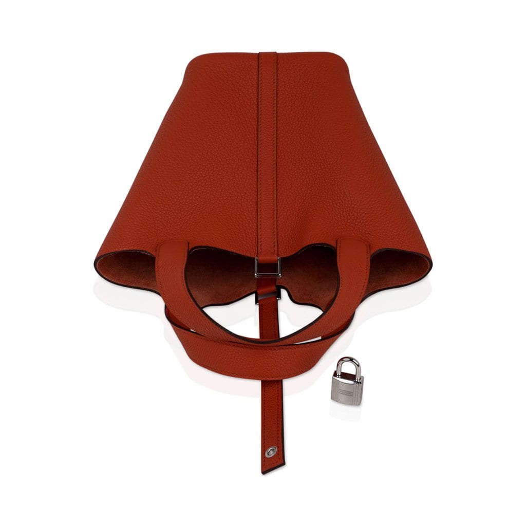 Hermes Picotin Lock 18 Bag Cuivre Palladium Hardware Clemence Leather