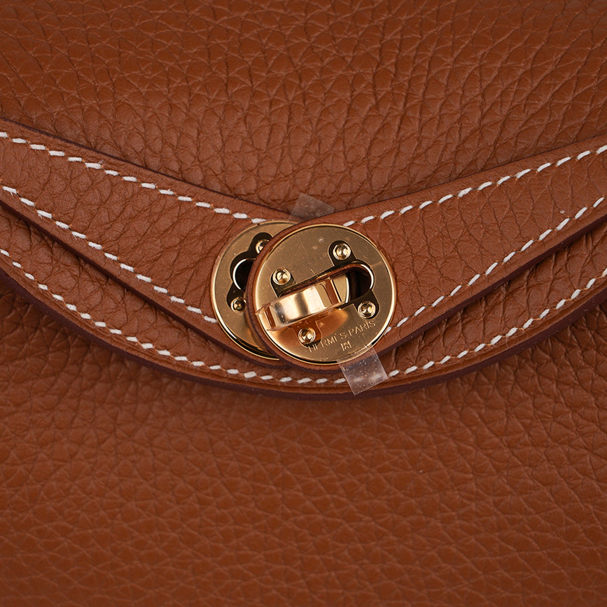 Hermes Mini Lindy 20 Bag Gold Clemence Leather with Gold Hardware